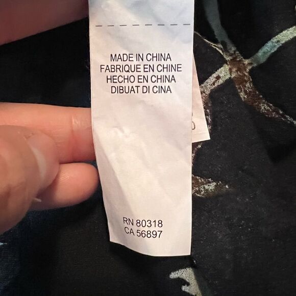 Lucky brand floral sheer long sleeve top - Picture 6 of 14